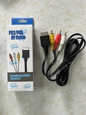 NEW IN BOX - Yobo AV Cable Compatible with Sony Playstation 2 PS2 PS1 PSOne PS3