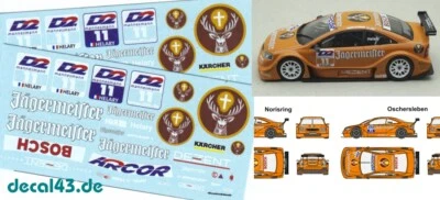 RACETRACKDECALS 1/43 Decal Opel Astra V8 Coupe "Jägermeister" DTM 2000