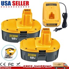 1 2PACK 18V For Dewalt 18 VOLT XRP DC9096 DC9098 Ni-Mh Battery DC9099 DC9096-2