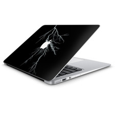 Skin Decal Wrap for Macbook Air 13 Inch 13" - white lighting black background