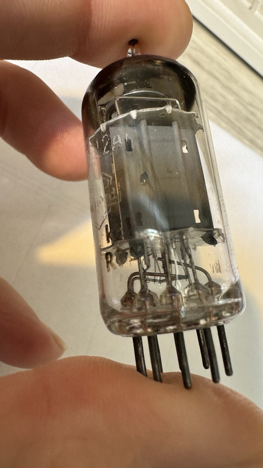 RARE NOS MITCHAM Mullard ECC82 12AU7 holy grail LONG Plates K61 dual Post Getter