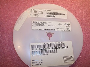 100 1825 .47uf 50V X7R MIL-SPEC SMD CERAMIC CAPACITORS CDR35BX474AKUS QTY