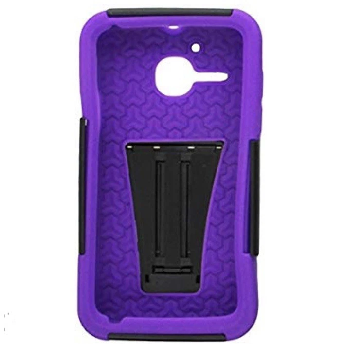 Phone Case with Y Stand for Alcatel One Touch Evolve Purple/Black - Image 2 of 3