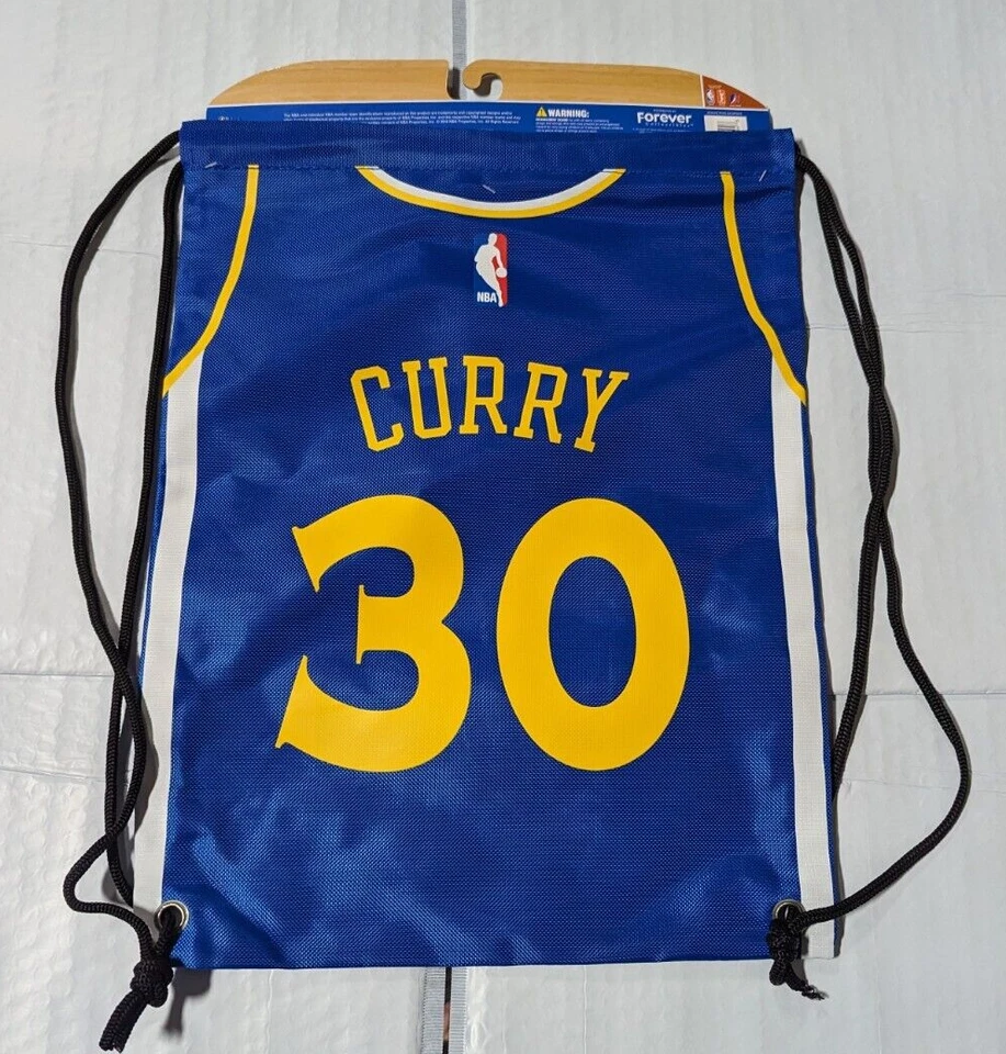 Stephen Steph Curry #30 Warriors Jersey Cinch Drawstring Back pack sack Gym Bag - Image 2 of 2