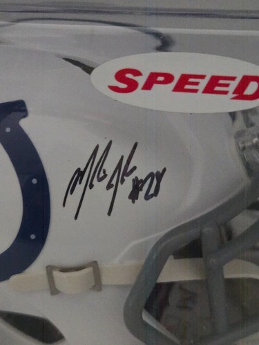 Marlin Jackson Autographed Colts Speed Riddell Mini Helmet JSA Cert. - Picture 2 of 6