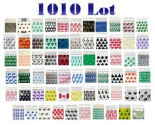 100 1010 LOT APPLE MINI ZIP BAGGIES HEARTS CROWNS OWLS SKULLS  1.0x1.0"