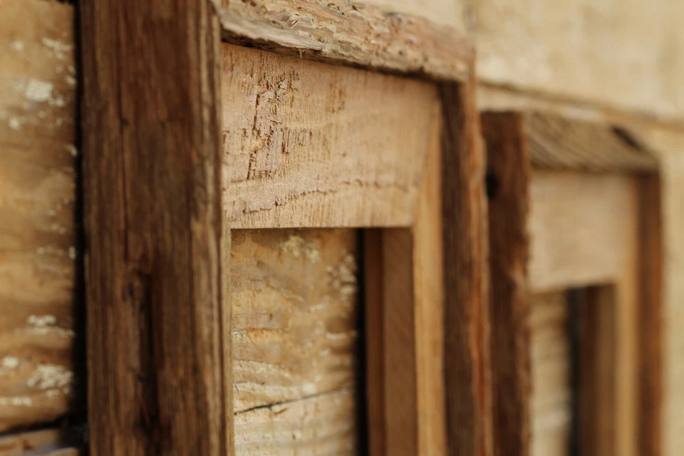 Natural (All Sizes)-The Loft Antique Handmade 3.5" Barn Wood Frame - Image 2 of 4