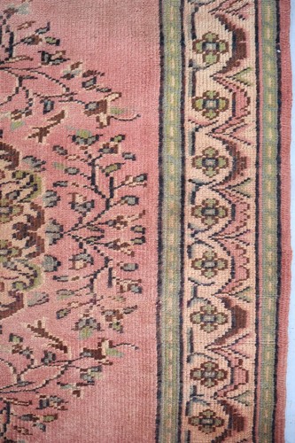 5x8 Antique Faded Purple Rug/ Low Pile Afghan Caucasian Rug Turkmen Handmade Rug - Picture 7 of 15