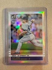 Chance Adams 2019 Panini-Donruss Baseball Career Stat Line RC, 152/267, No. 240