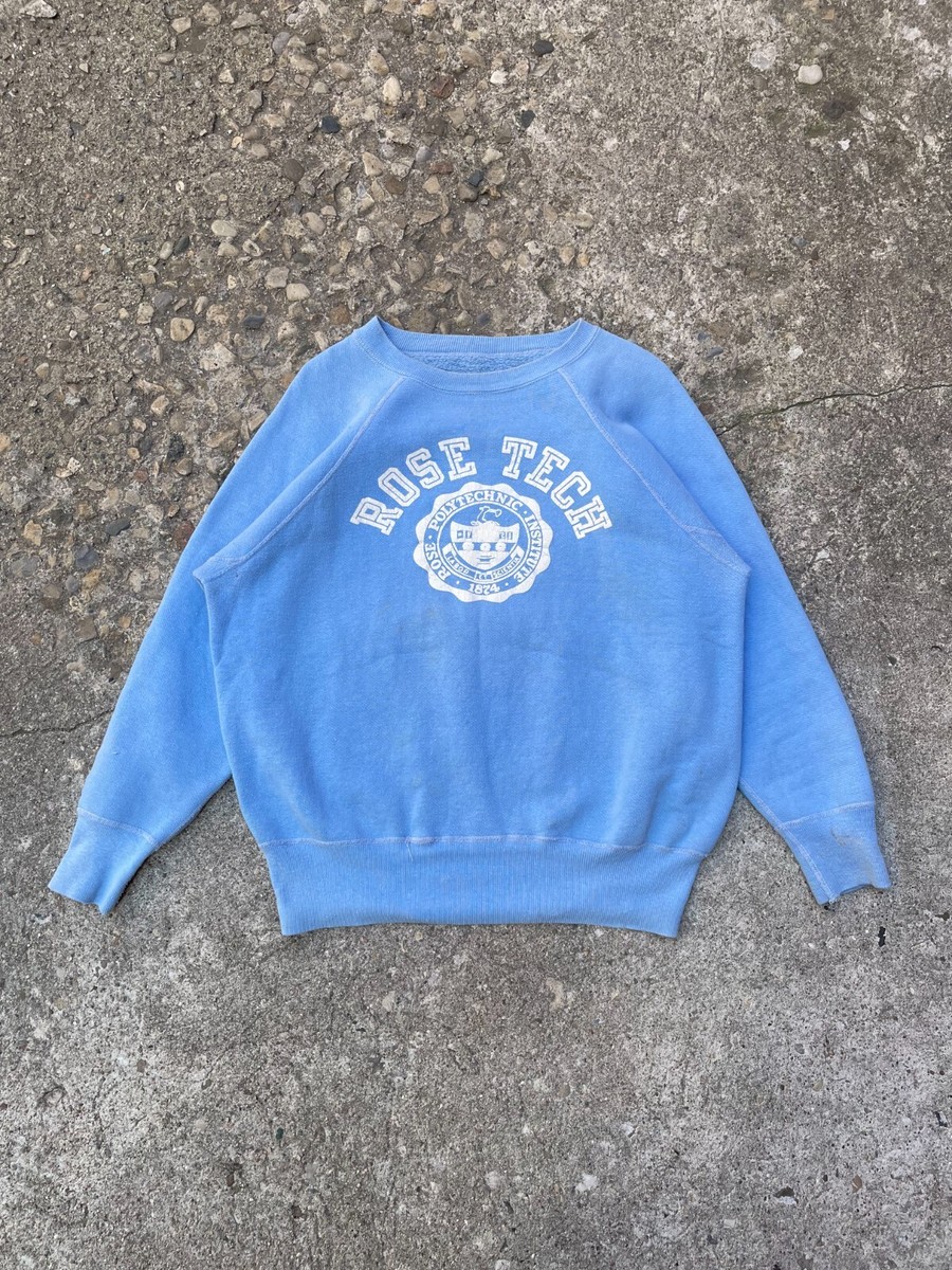 True Vintage 1960's Rose Tech Graphic Gusseted Crewneck Sweatshirt