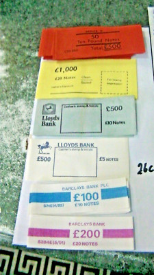 BANKNOTENRIEMEN/BÄNDER/WICKLER BARCLAYS/LLYODS 6 TYPEN 33 STÜCK 26C
