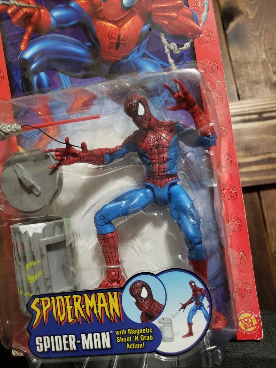 NEW SEALED 2003 Spider-Man Magnetic Shoot 'N Grab Action 6