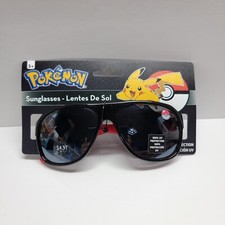 POKEMON POKEBALL Kids Age 3 100 UV Shatter Resistant Mirror Sunglasses New