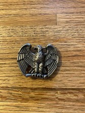 Vintage Avon USA American Bald Eagle Belt Buckle Majestic Perched Patriotic