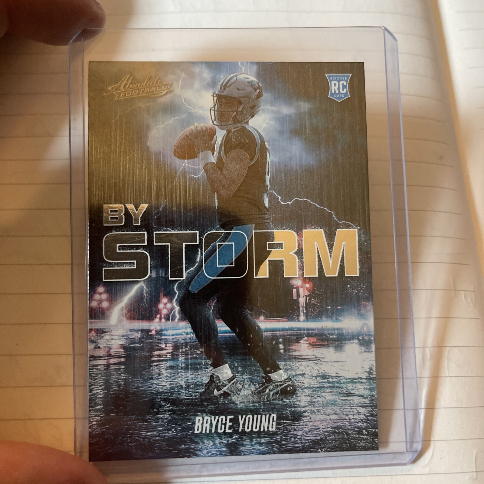 2023 Panini Absolute By Storm #BST-1 Bryce Young (RC) Carolina Panthers Alabama