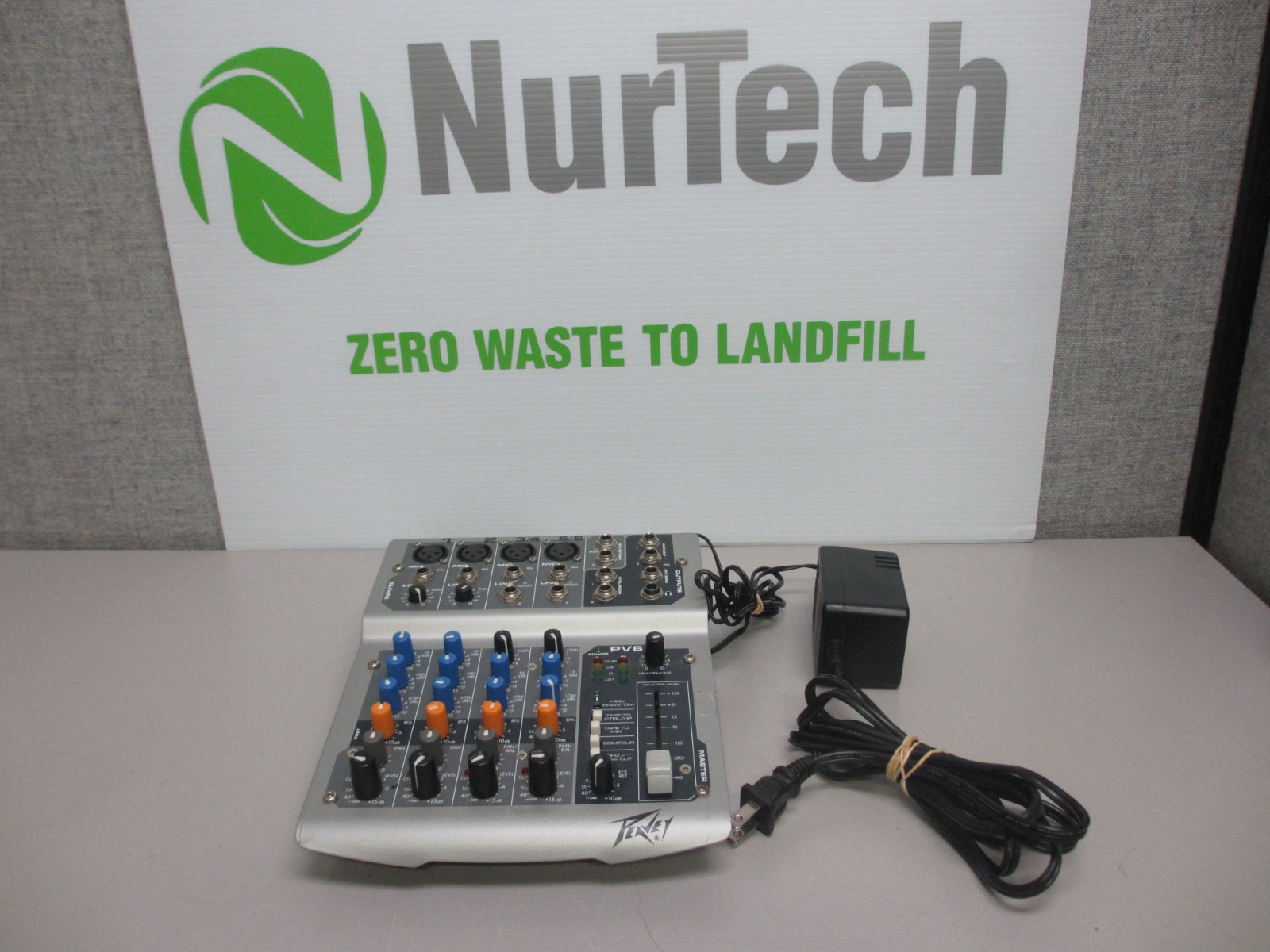 Peavey PV6 Audio Mixer w/ Power Supply [FOR PARTS] eBay