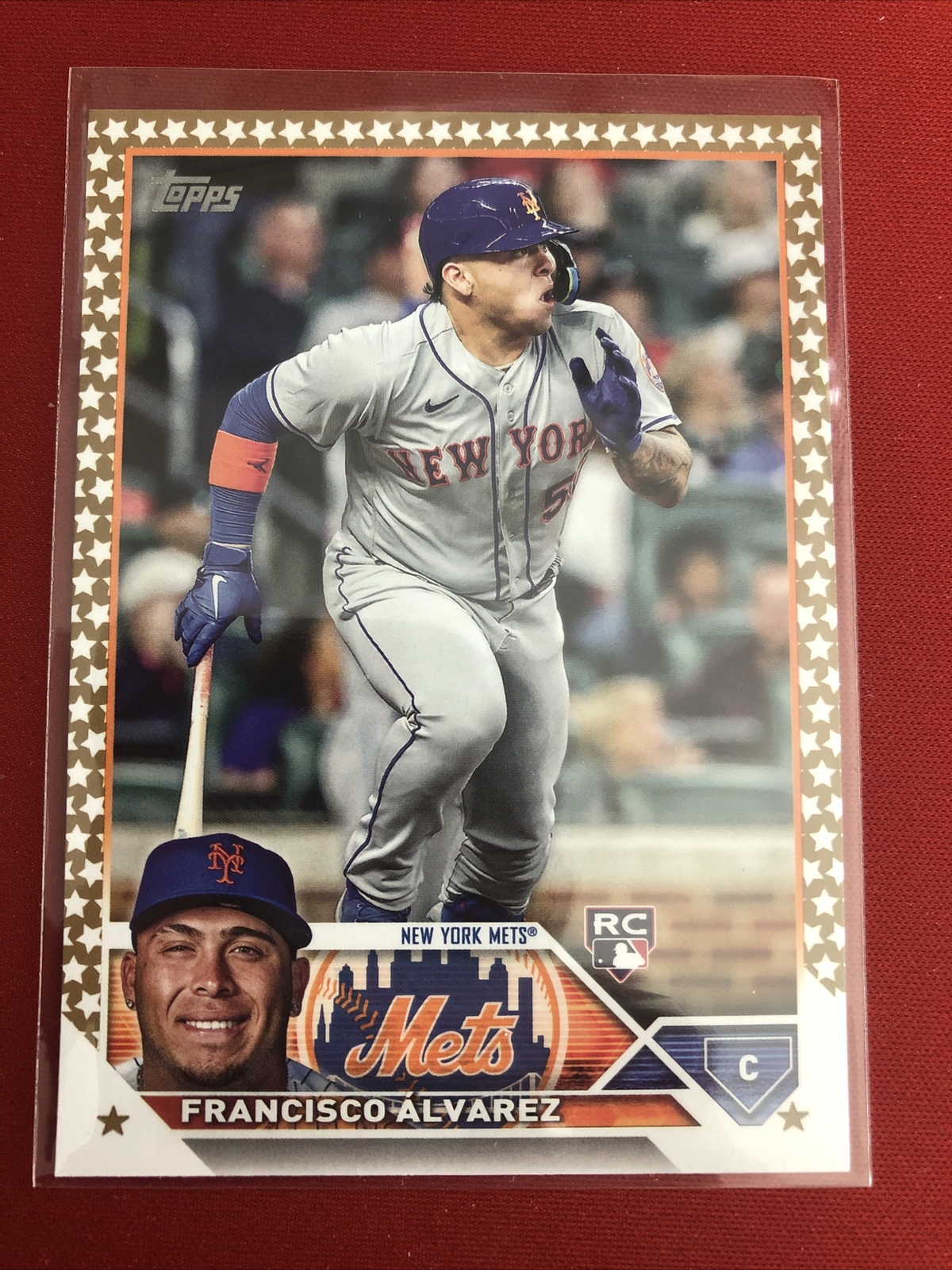 2023 Topps Francisco Alvarez Gold Star Factory Set RC #644 Mets