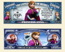 OUR PRINCESS ANNA MILLION DOLLAR BILL (25 Bills)