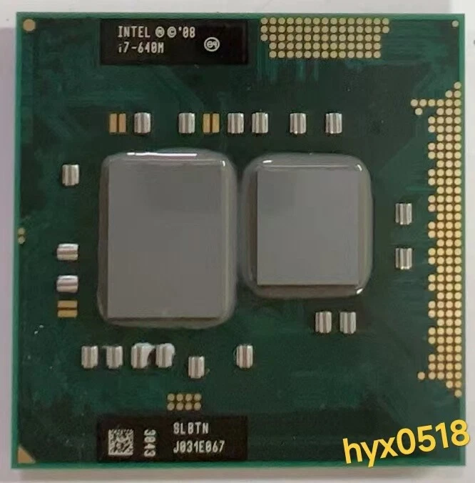 Intel Core i7 640M 2.8 GHz Dual-Core 4M Processor Socket G1 Mobile CPU SLBTN - Image 2 of 3