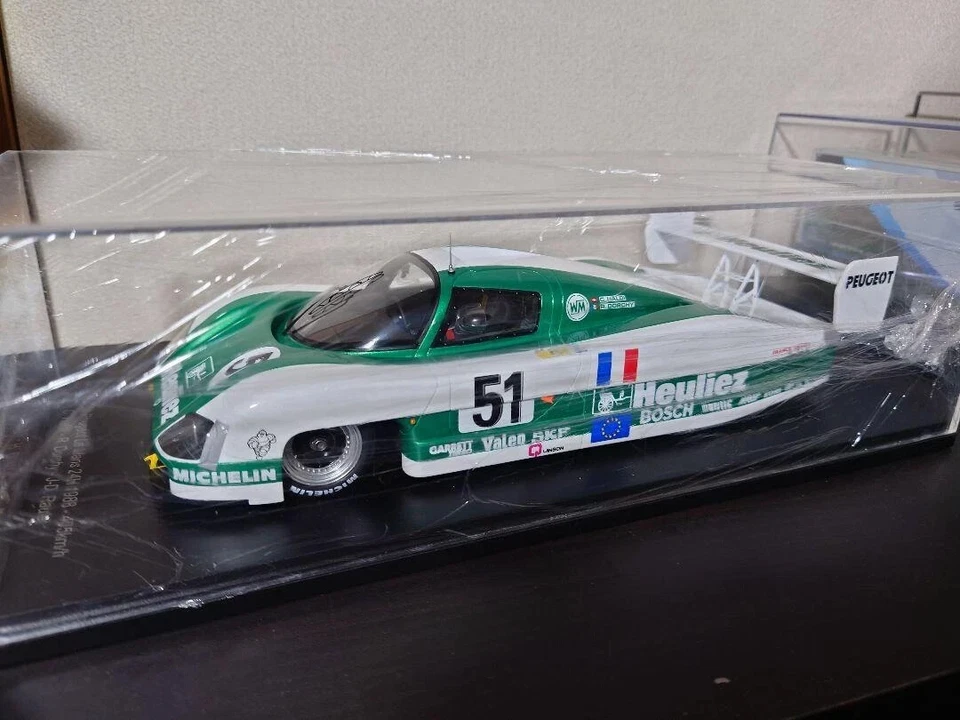 1/18 Spark 18S844 Secateva WM-Peugeot P88 24h Mans 1988 Dorchy Speed Record - Immagine 3 di 3