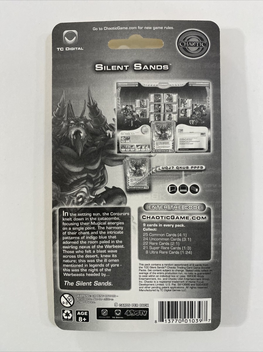 chaotic silent sands booster box Chaotic TCG Silent Sands First Edition Booster Blister Pack CCG New!