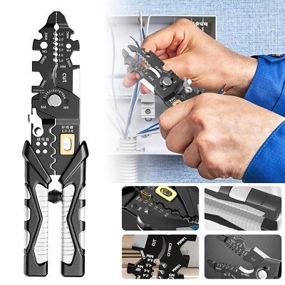 25 IN 1 Wire Strippers Plier Wire Stripper Cable Cutter Terminal Crimping Plier