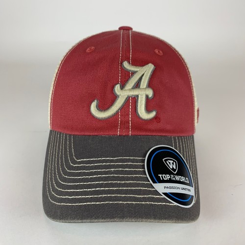 Alabama Crimson Tide NCAA Top of the World Relaxed Fit Snapback Trucker Hat - Picture 2 of 5