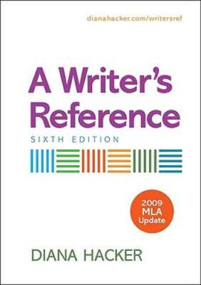 A Writers Reference 6e 09 MLA Upd by Diana Hacker: Used