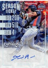 2016 Elite EE USA Baseball Cracked Ice Mike Rivera AUTOGRAPH Indians Florida /24