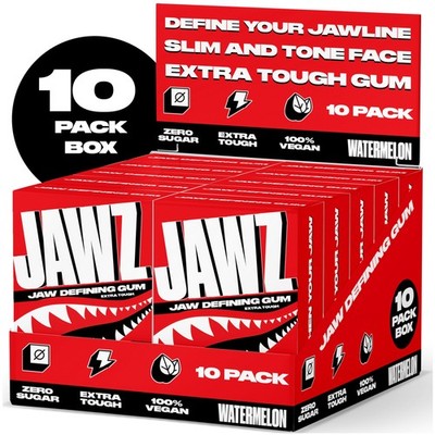 Jawline Chewing Gum (4 Month Supply) Watermelon - Define Your Jawline, Slim a...
