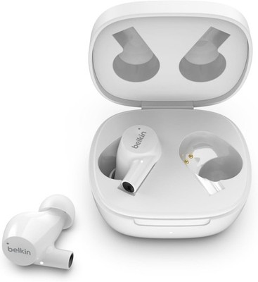 Belkin SoundForm Rise True Wireless Ear Buds with Wireless Charger Case, Dual Mi