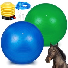 40-Inch Horse Balls for Play - Anti-Burst Dog Ball Set with Pump 2 Pcs 