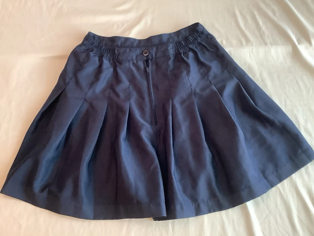 Wilson Navy Blue Pleated Tennis Skirt Size 25 Stretch Waist Comfort Fit