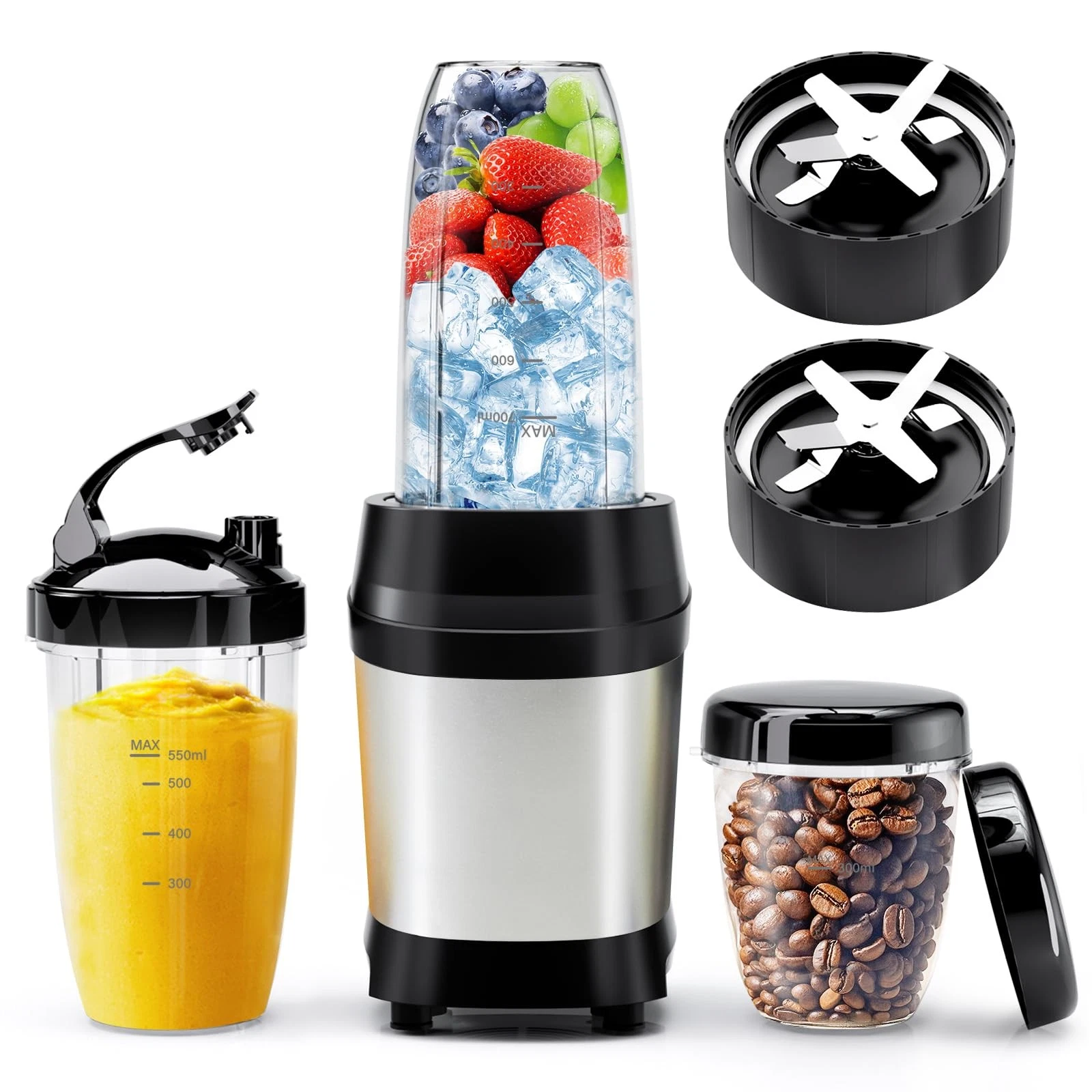 Blender for Smoothies, 1200W Smoothie Blender for Ice Crushing, Blenders with...