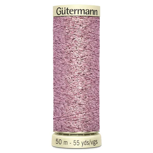 Gutermann Metallic Effect Thread: 50m: Col. 624 - Pack of 5