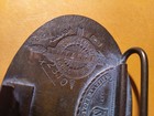 Vintage 70s Brass Belt Buckle Champion BRONCO BUSTER Nevada Terr.  Fake Tiffany — photo 4