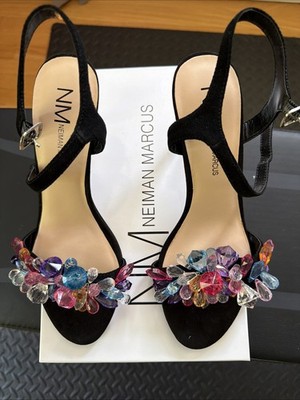 New Neiman Marcus Open Toe Heels Size 8