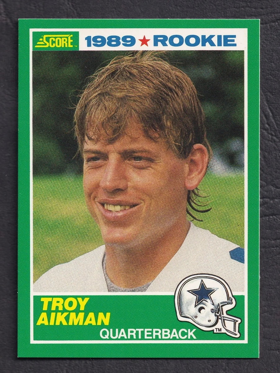 Troy Aikman Football SCORE Rookie Sports Trading Card Singles for