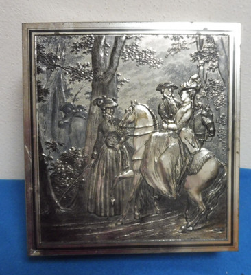  Vintage ''Le Monument du Costume'' Szene Dose Keks Keksdose Bois de Boulogne