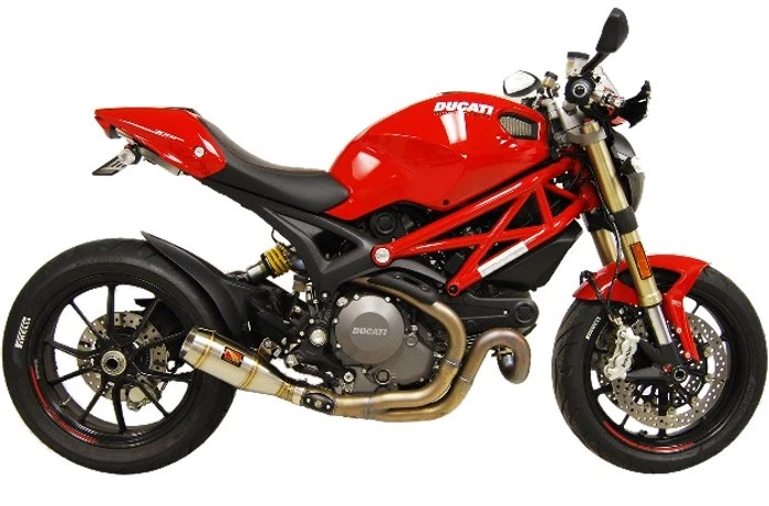 GP Slip On Exhaust Competition Werkes WDMON3-S para 11-13 Ducati Monster 1100 EVO - Imagem 2 de 2