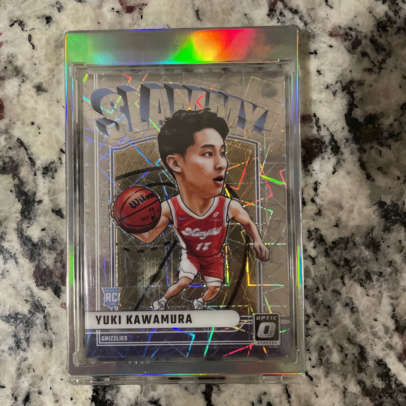 2024-25 Panini Optic Slammy Prizm SP SSP Case Hit Yuki Kawamura Grizzlies Rc #25
