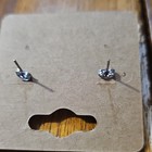 Pink Plastic Avocado Shape Stud Earrings Fruits & Vegetables Theme - Butterfly  — photo 3