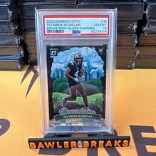 TETAIROA MCMILLAN 2025 DONRUSS OPTIC DOWNTOWN ROOKIE BLACK PANDORA /25 