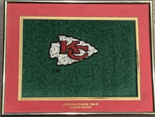 Certified Kansas City Chiefs Arrowhead Stadium Turf 1984–93 COA Lamar Hunt