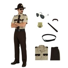GVLAQST Men Super State Troopers Costume Highway Patrol, Full Sets, X-Large