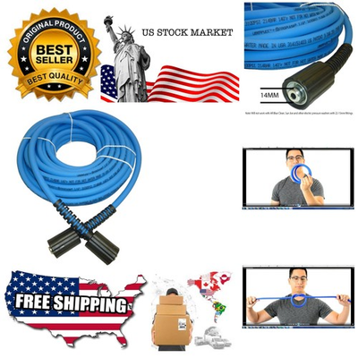 #ad #ad UBERFLEX Kink Resistant Pressure Washer Hose 1 4quot; 3100 PSI with 2 22MM ... $95.99