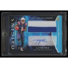2024 Origins #RJA-JPO Ja'Lynn Polk Rookie Jumbo Jersey Auto Turquoise #/25