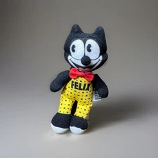 2005 Wendys FELIX THE CAT RED BOW TIE MINI 5" PLUSH STUFFED TOY