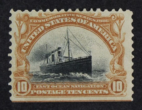 CKStamps: US Stamps Collection Scott#299 10c Mint H OG Gum Bend