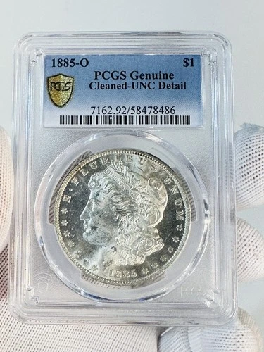 1885-O PCGS Genuine Cleaned-UNC Detail Morgan Silver Dollar $1